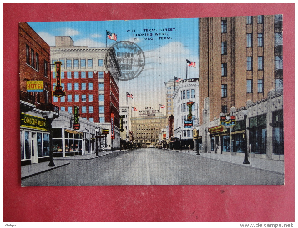 El Paso,TX--Texas Street--cancel 1944--PJ157 - Otros & Sin Clasificación