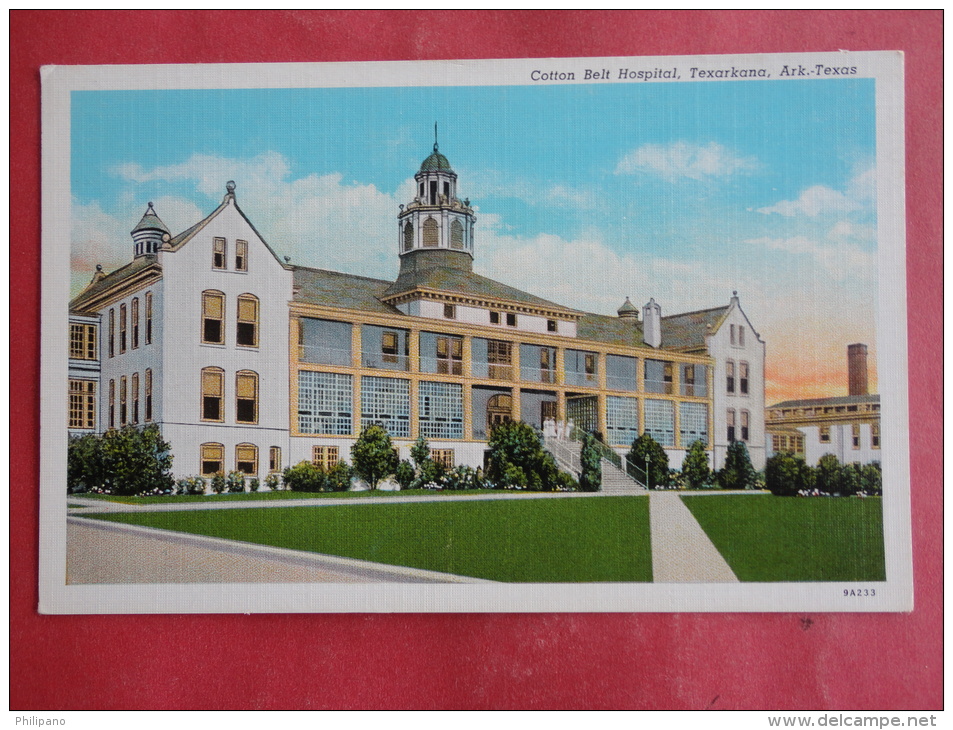 Texarkana,TX/AR--Cotton Belt Hospital--not Mailed--PJ157 - Autres & Non Classés