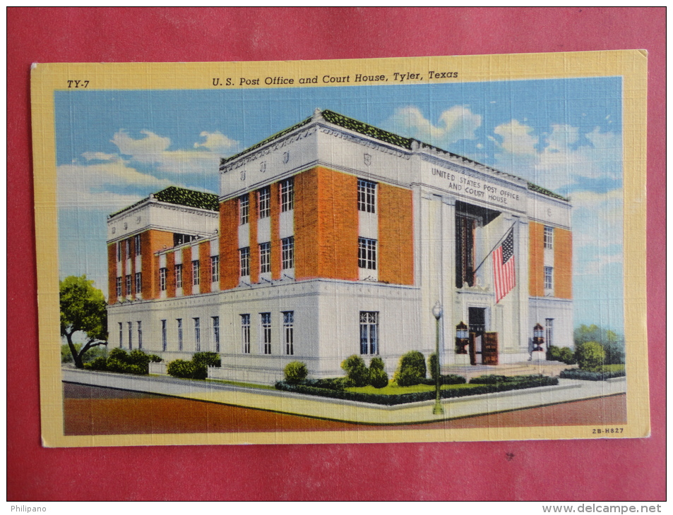 Tyler,TX--U.S. Post Office And Court House--not Mailed--PJ157 - Autres & Non Classés