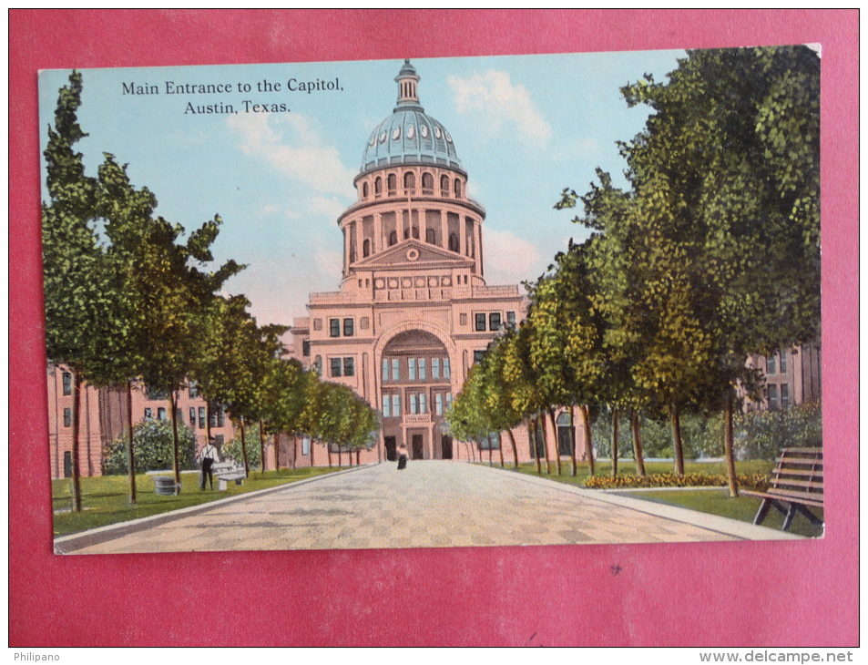 Austin,TX--Main Entrance To The Capitol--not Mailed--PJ158 - Autres & Non Classés