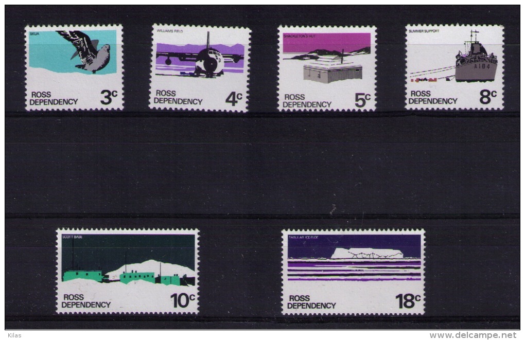 ROSS DEPENDENCY 1972  Definitives MNH - Nuevos