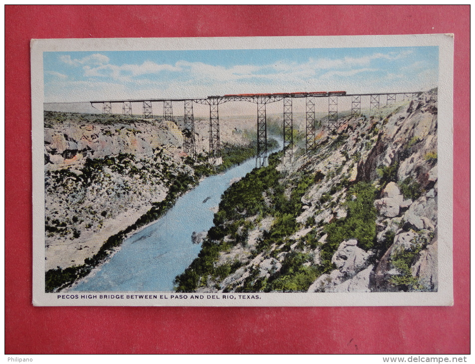 El Paso,TX--Pecos High Bridge--not Mailed--PJ159 - El Paso
