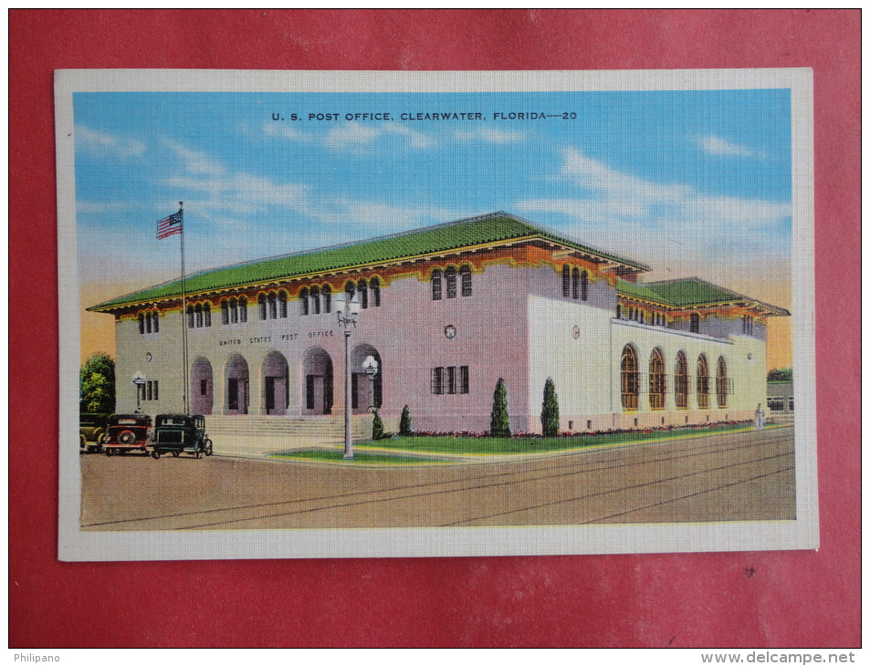 Clearwater,FL--U.S. Post Office--not Mailed--PJ159 - Clearwater