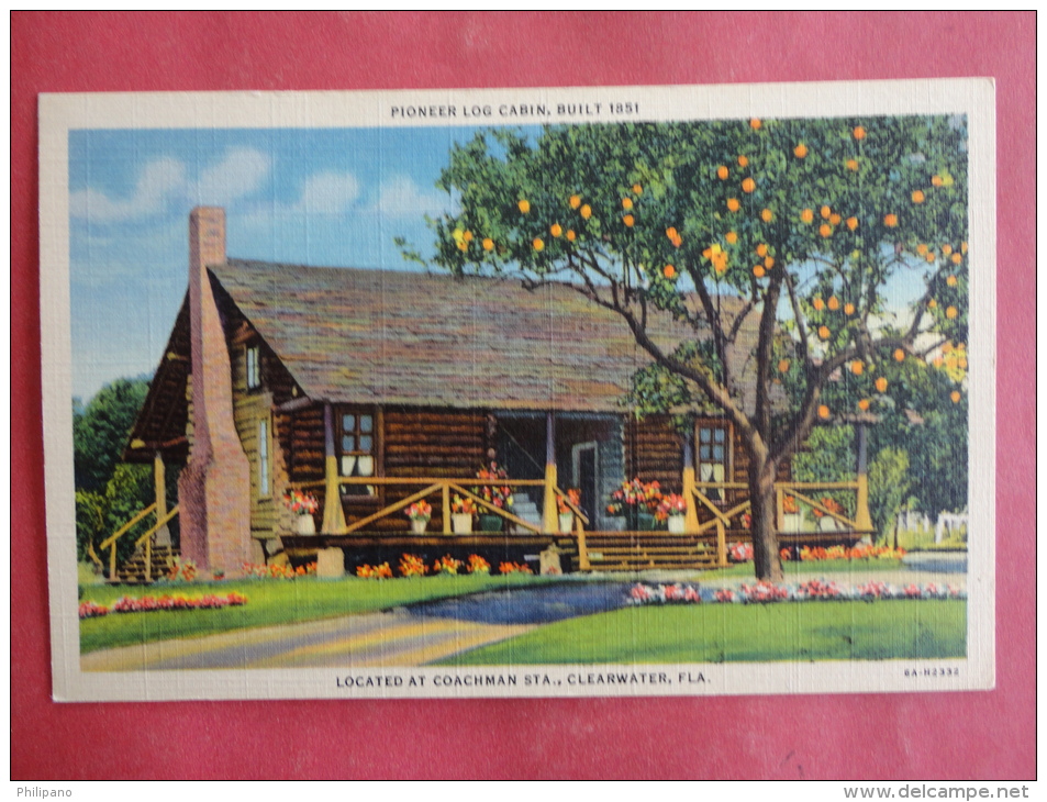 Clearwater,FL--Pioneer Log Cabin--not Mailed--PJ159 - Clearwater