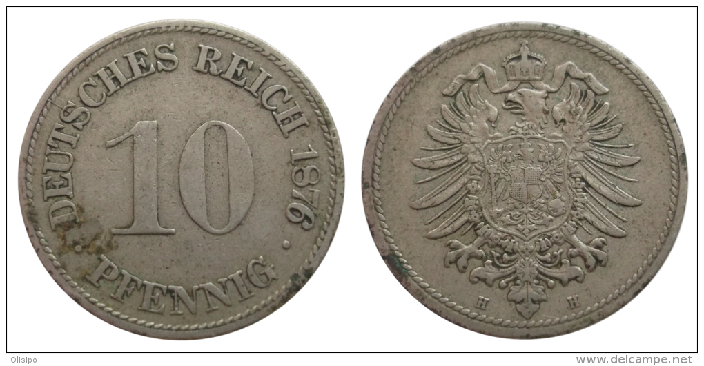 10 Pfennig 1876 H (German Empire) - 10 Pfennig