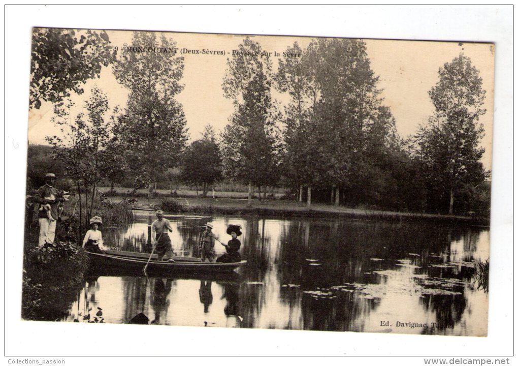 Cp , 79 , MONCOUTANT , Paysage Sur La SEVRE , écrite - Moncoutant