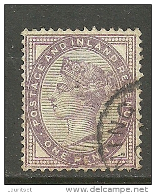 ENGLAND Great Britain Old Stamp Queen Victoria 1 Penny O - Sonstige & Ohne Zuordnung