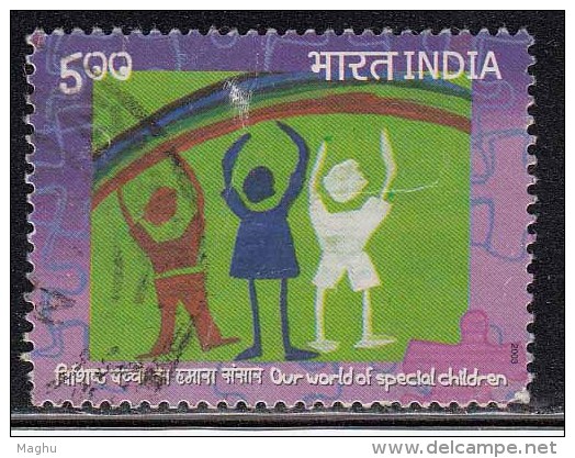 India  Used 2003, International Conference On Autism, "Special Children", Neural Disorder, Disease, Disabled - Gebruikt