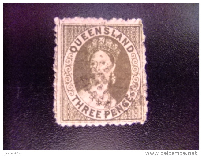 QUEENSLAND  1861 - 62   --    QUEEN VICTORIA --   Yvert & Tellier Nº  9 º FU   Small Star - Used Stamps