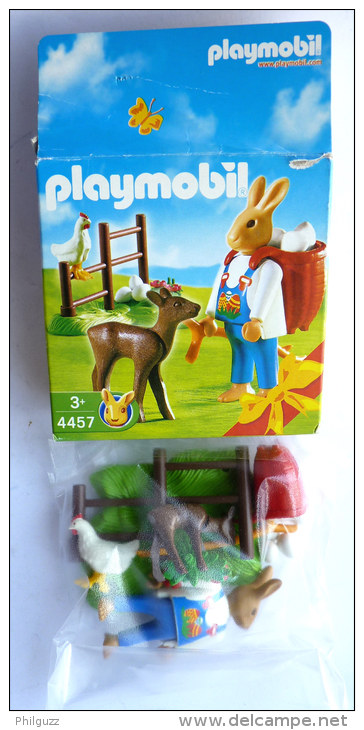 PLAYMOBIL DE PÂQUES BOITE 4457 Lapin Avec Une Biche - Playmobil