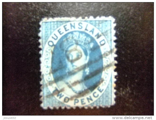 QUEENSLAND  1869 - 1876   --    QUEEN VICTORIA --   Yvert & Tellier Nº  31 º FU   Crown And Q - Usados