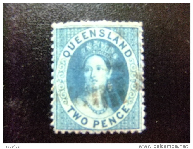 QUEENSLAND  1868 - 1875   --    QUEEN VICTORIA --   Yvert & Tellier Nº  21 º FU   Small Star - Used Stamps