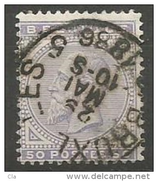 41  Obl  BXL  40 - 1883 Leopold II