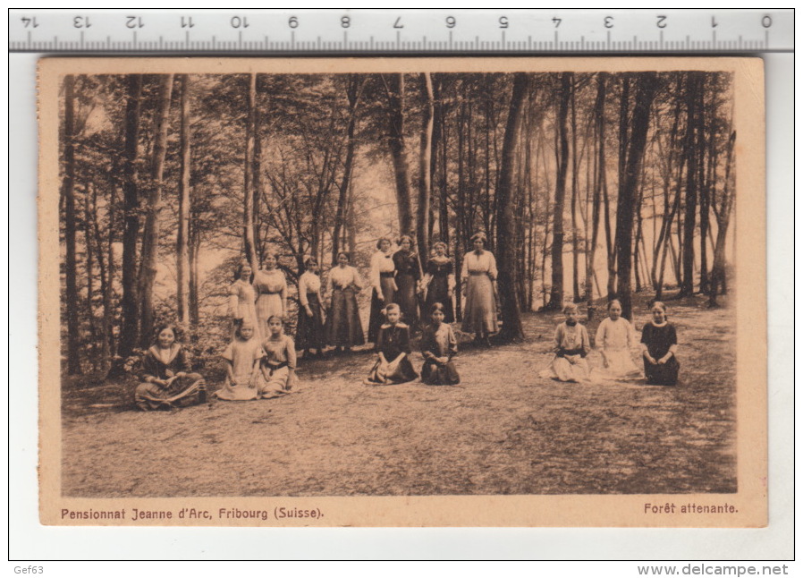 Fribourg - Pensionnat Jeanne D'Arc, Forêt Attenante (1913) - Altri & Non Classificati