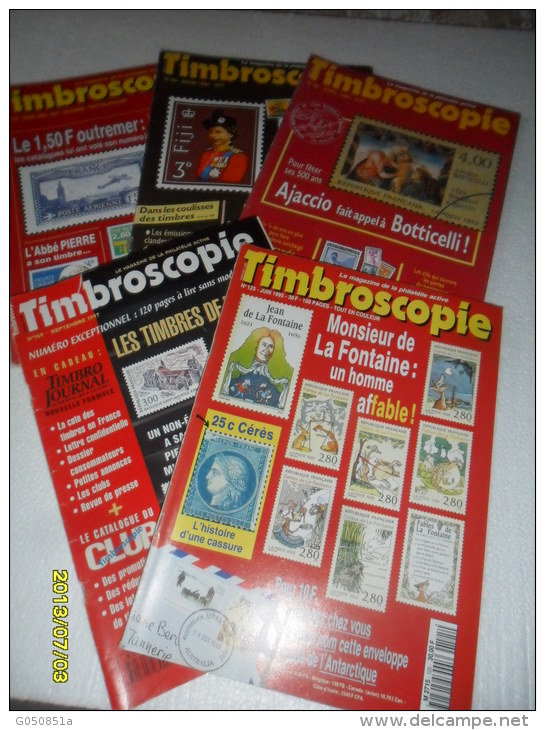 LOT De 5 Catalogues ( TIMBROSCOPIES) T/ BON ETAT - Francese