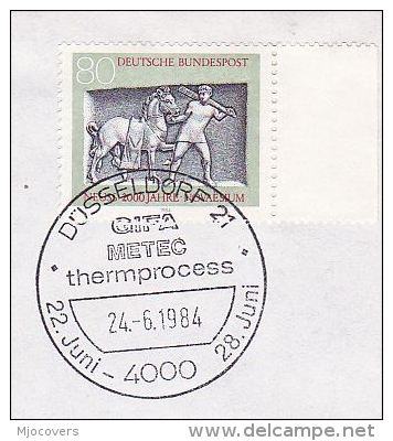 1984 COVER (card) Dusseldorf METEC THERMPROCESS Thermo HEAT ENGINEERING EVENT Pmk COVER GERMANY  Stamps Energy - Other & Unclassified