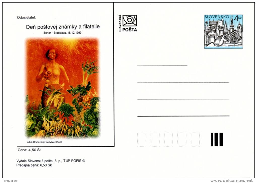 Entier Postal De 1999 Sur Carte Postale Illustrée - Cartoline Postali