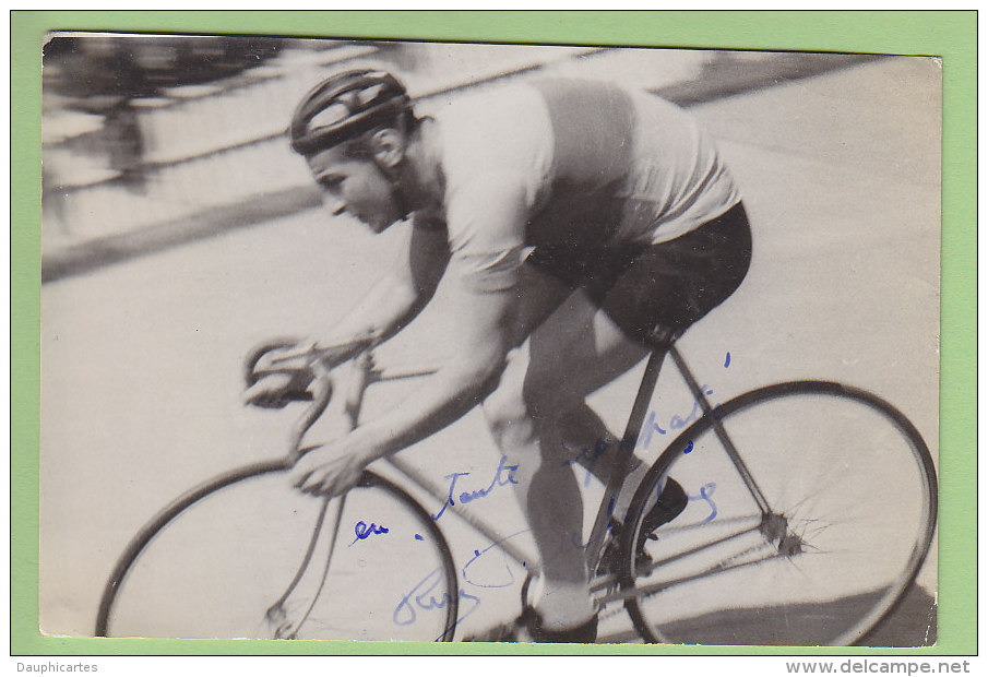 René DELABRE, Autographe Manuscrit, Dédicace. 2 Scans. Picoche - Cyclisme