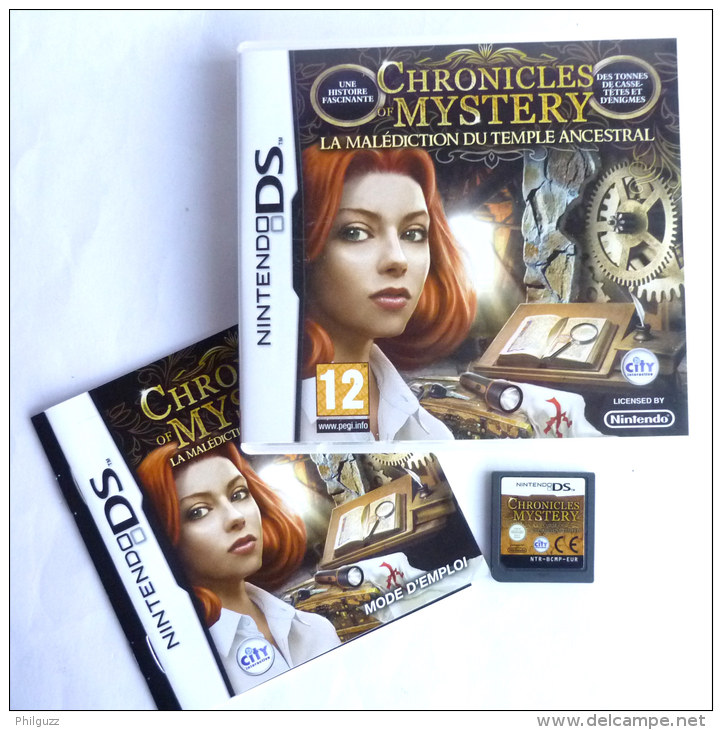 JEU NINTENDO DS  CHRONICLES OF MYSTERY - LA MALEDICTION DU TEMPLE ANCESTRAL - Nintendo DS