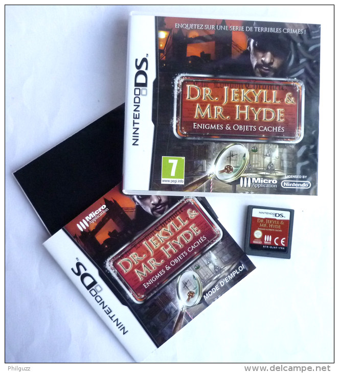 JEU NINTENDO DS  DR JEKYLL & MR. HYDE ENIGMES & OBJETS CACHES - Nintendo DS