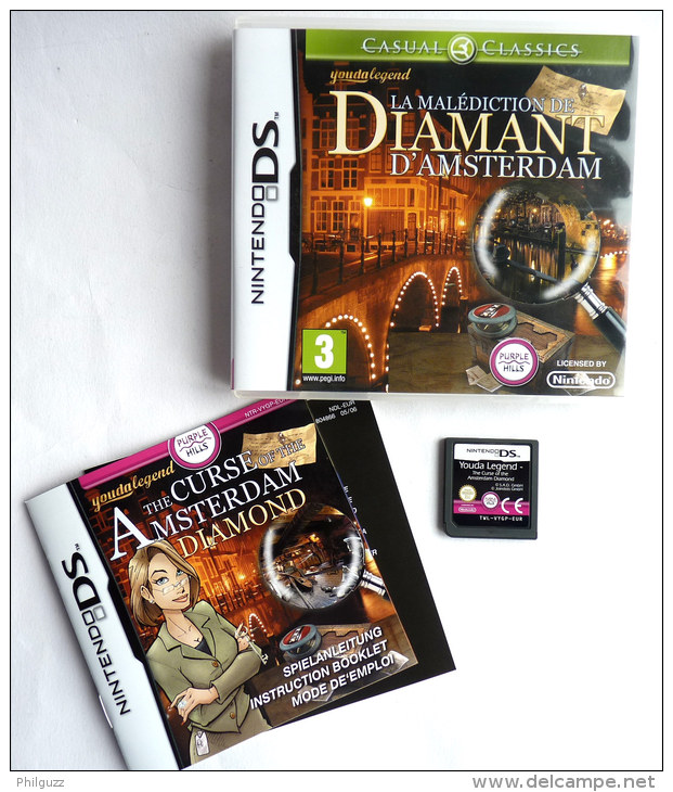 JEU NINTENDO DS YOUDA LEGEND - LA MALEDICTION DE DIAMANT D'AMSTERDAM - Nintendo DS