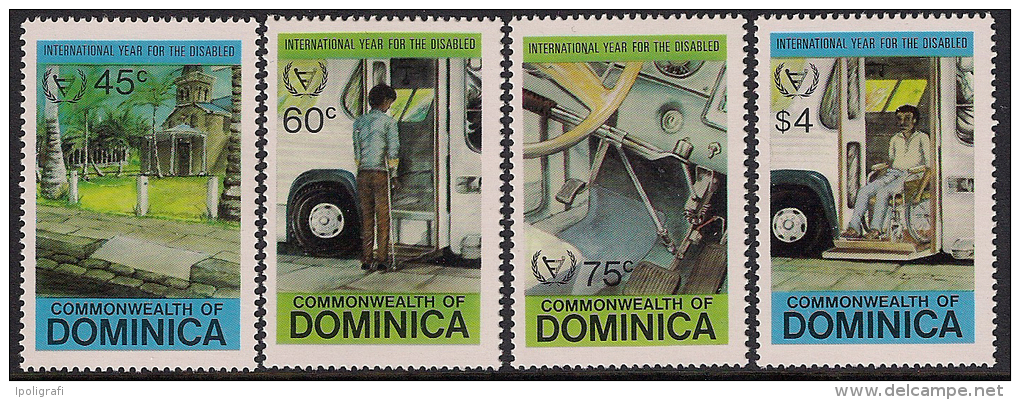 Dominica 1981 International Year Of Disabled Persons Yvert 712-15** - Dominica (1978-...)