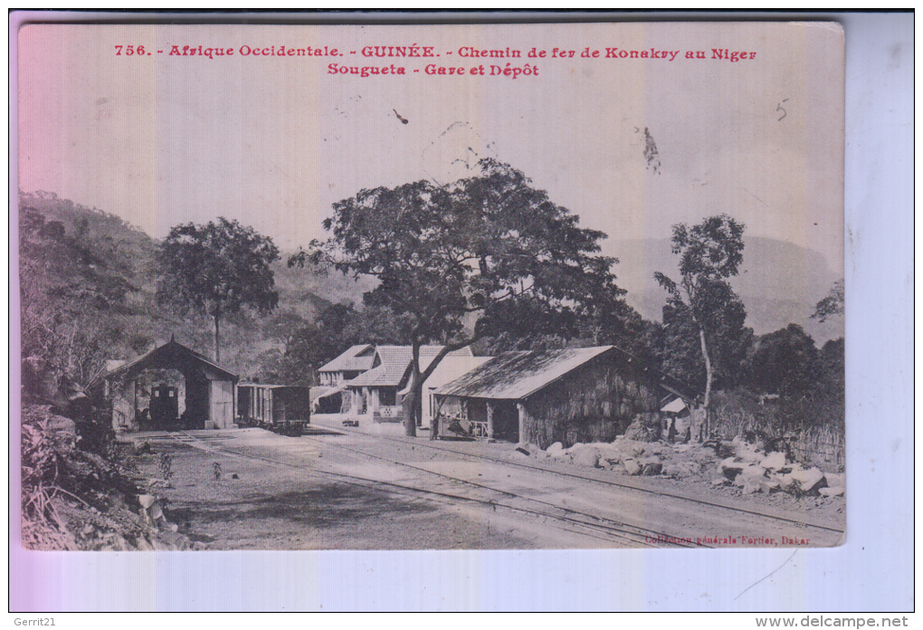 GUINEA - CONAKRY - Chemin De Fer / Gare & Depot, 1915 - Bahnhof / Station - Guinea