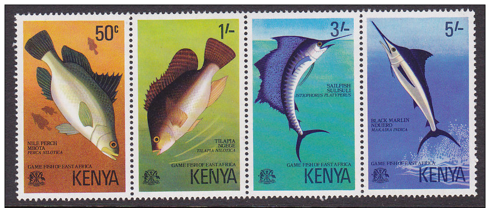 Kenya - 1977 - Serie Vissen MNH (11120) - Kenia (1963-...)