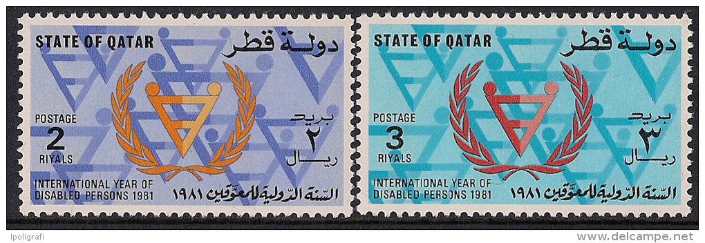 Qatar 1981 International Year Of Disabled Persons Yvert 438-39** - Qatar