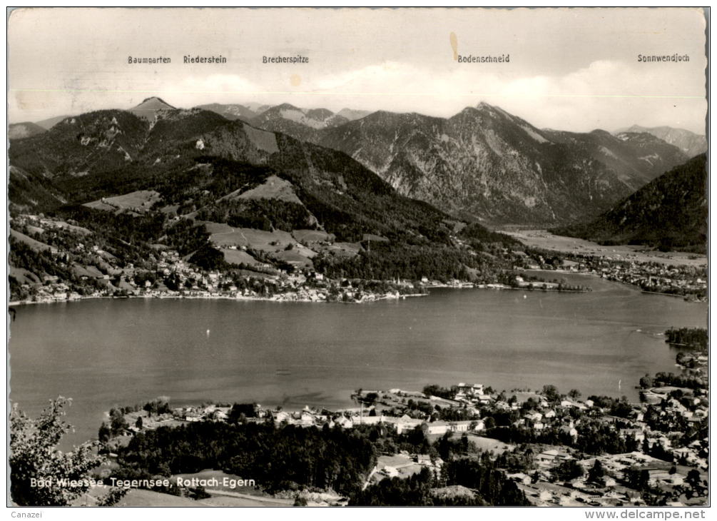 AK Bad Wiessee, Tegernsee, Rottach-Egern, Gel 1961 - Tegernsee