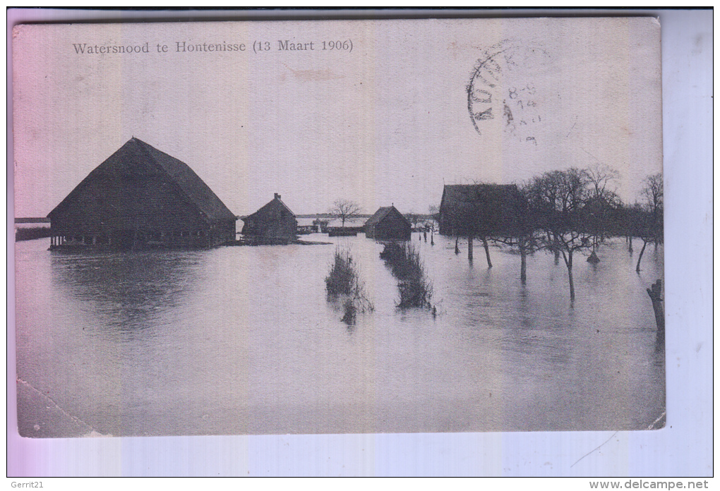 NL - ZEELAND - HULST - HONTENISSE, Waternood 1906 - Hulst