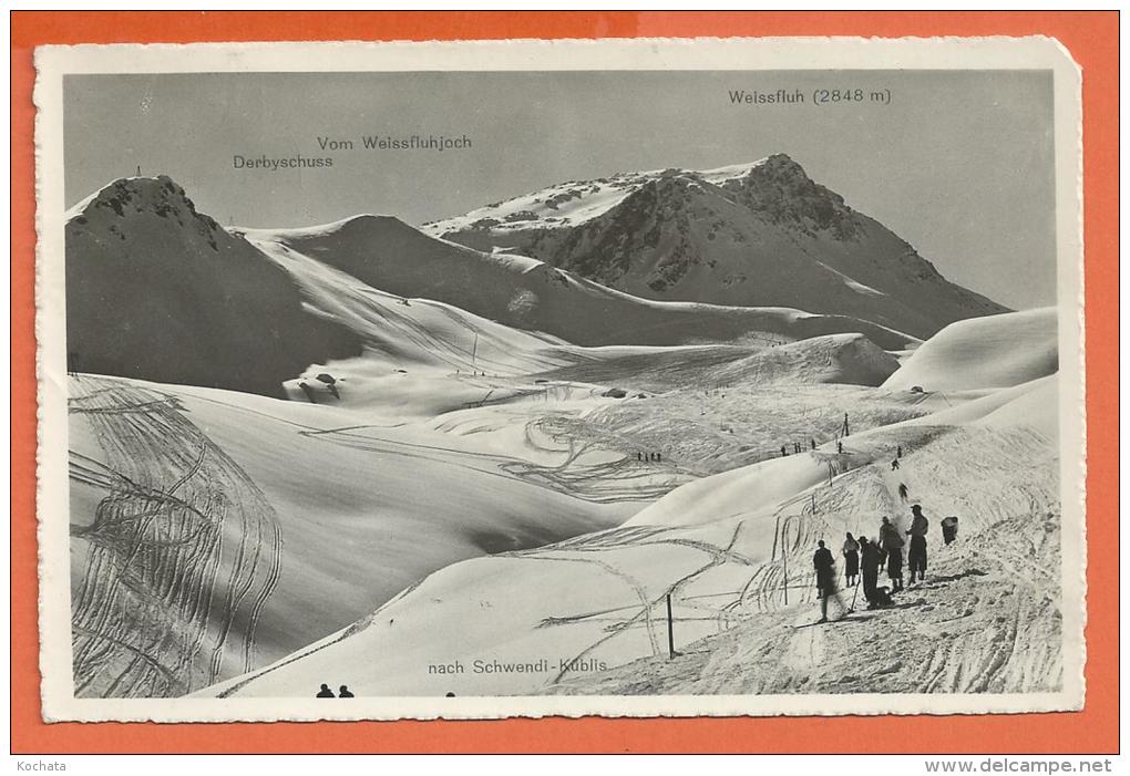 HA271, Parsennabfahrt Weissfluhjoch - Küblis, 181, Animée, Derbyschuss, Weissfluh,  Circulée 1951 - Küblis