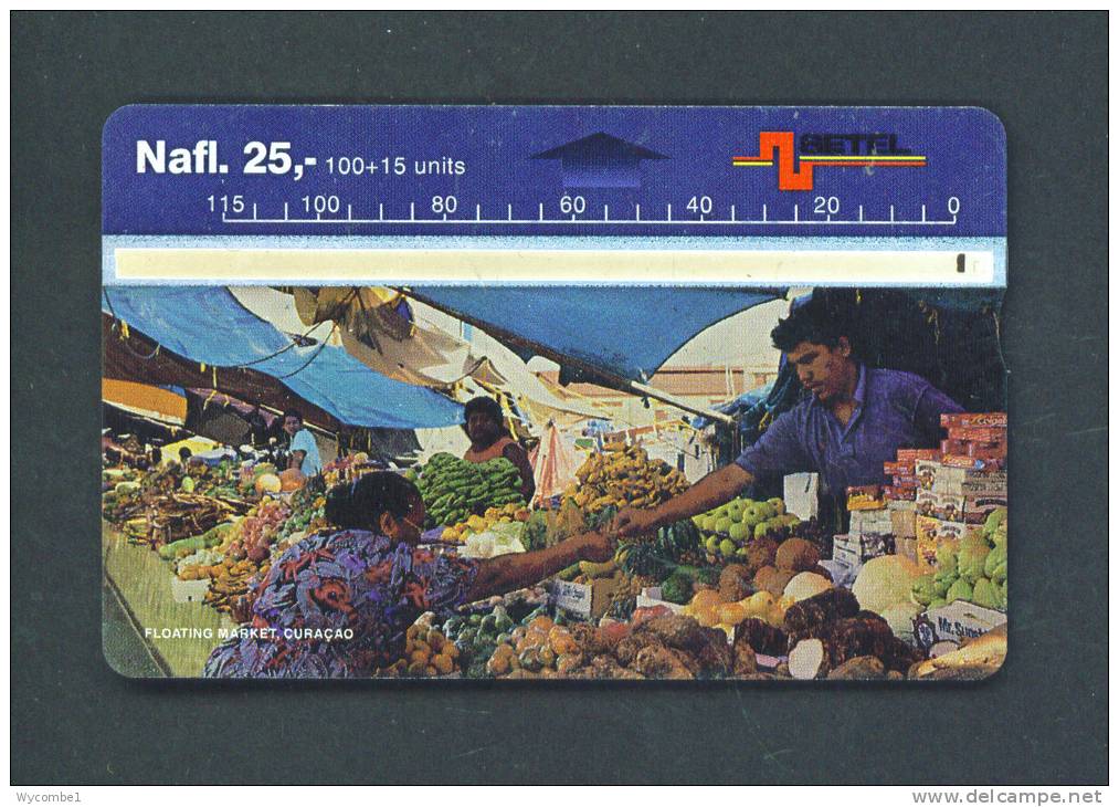 CURACAO  -  Optical Phonecard/Market As Scan - Antillen (Niederländische)