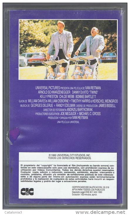 PELICULA En VHS - Original Usada -  LOS GEMELOS GOLPEAN DOS VECES - Other & Unclassified