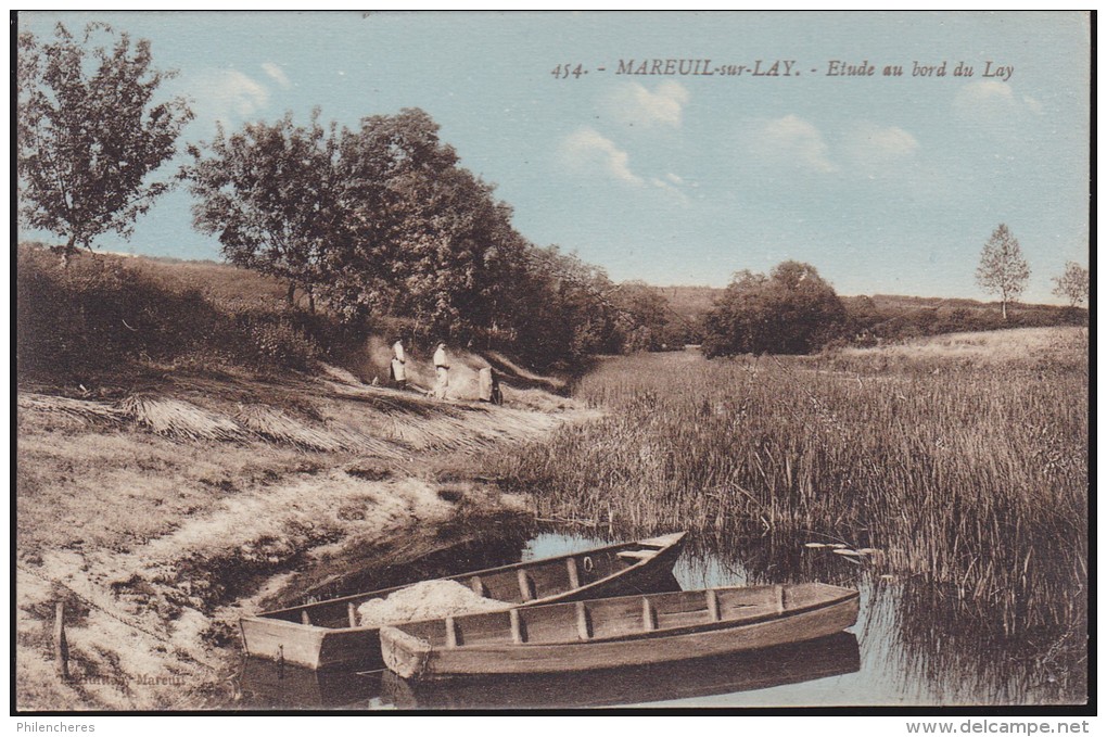 CPA - (85) Mareuil Sur Lay - étude Au Bord Du Lay - Mareuil Sur Lay Dissais