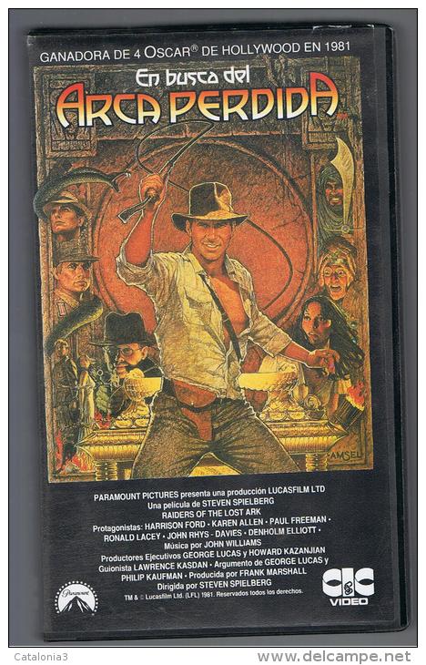 PELICULA En VHS - Original Usada - EN BUSCA DEL ARCA PERDIDA - Otros & Sin Clasificación