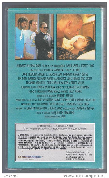 PELICULA En VHS - Original Usada - PULP FICTION - Otros & Sin Clasificación