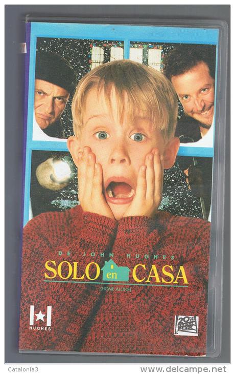 PELICULA En VHS - Original Usada - SOLO EN CASA - Otros & Sin Clasificación
