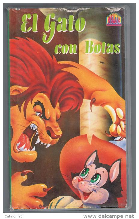 PELICULA En VHS - Original Usada - EL GATO CON BOTAS - Infantiles & Familial