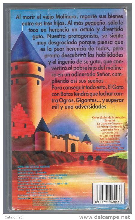 PELICULA En VHS - Original Usada - EL GATO CON BOTAS - Children & Family