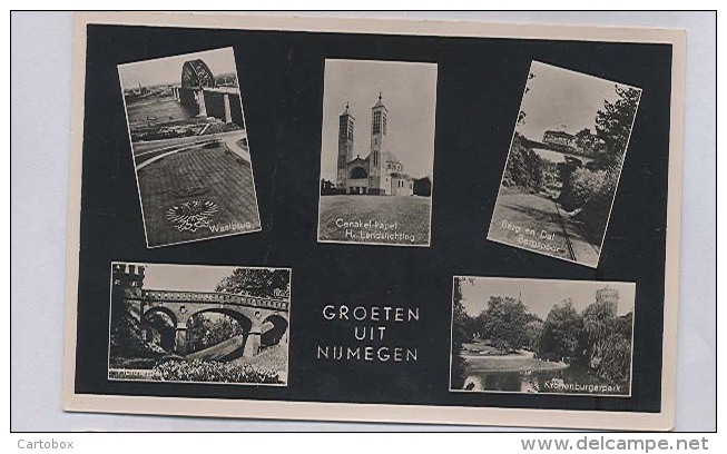 Nijmegen, Groeten Uit Nijmegen  (vijfluik)   Echte Foto - Nijmegen