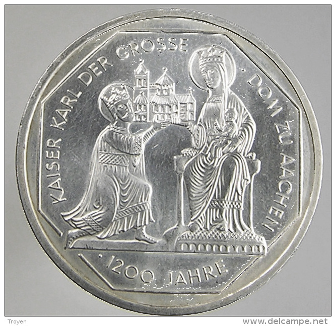 Allemagne -  10 Mark - 1200 Ans De Aachen - 2000 - Argent - Sup - Autres & Non Classés