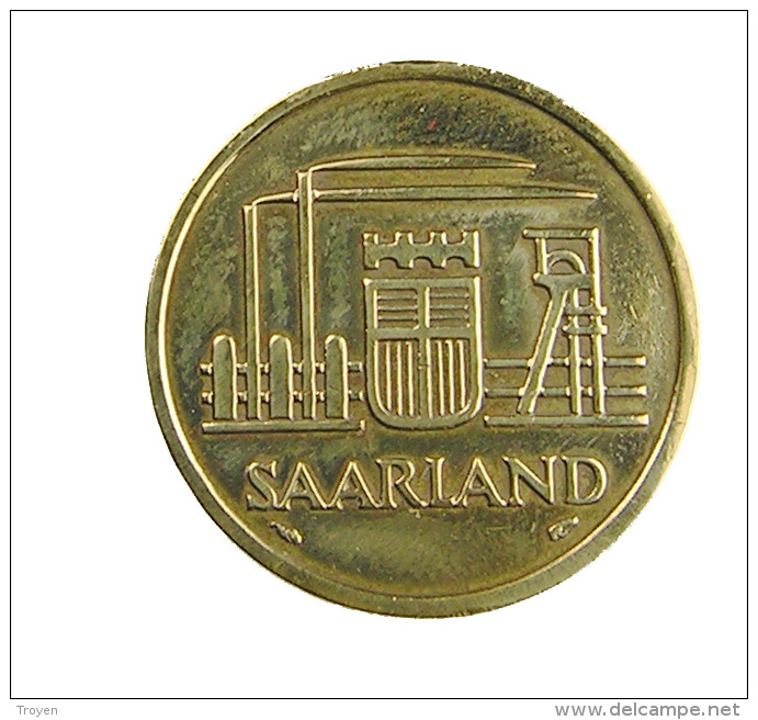 Allemagne -  50 Franken - Saarland - 1954  -  Br.Alu - Tb+ - 50 Franken