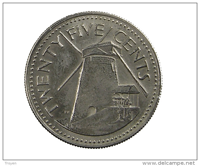 Barbados - 25 Cents - 1973 - C.Ni - TTB - Barbados
