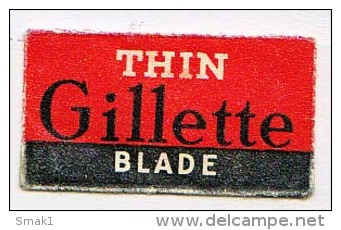 RAZOR BLADE RASIERKLINGE  THIN  GILLETTE BLADE  BOSTON Nicht Ohne Rasierer Gefüllt - Razor Blades