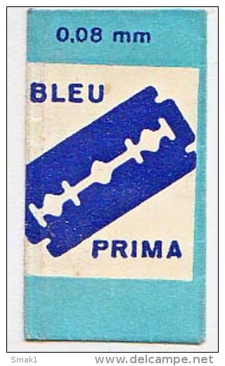 RAZOR BLADE RASIERKLINGE BLEU PRIMA  0,08 Mm   Nicht Ohne Rasierer Gefüllt - Rasierklingen