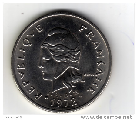 NOUVELLE-CALEDONIE - 20 Francs I.E.O.M. - 1972 A  - SUP - Nouvelle-Calédonie