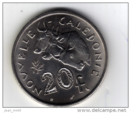 NOUVELLE-CALEDONIE - 20 Francs I.E.O.M. - 1972 A  - SUP - Nieuw-Caledonië