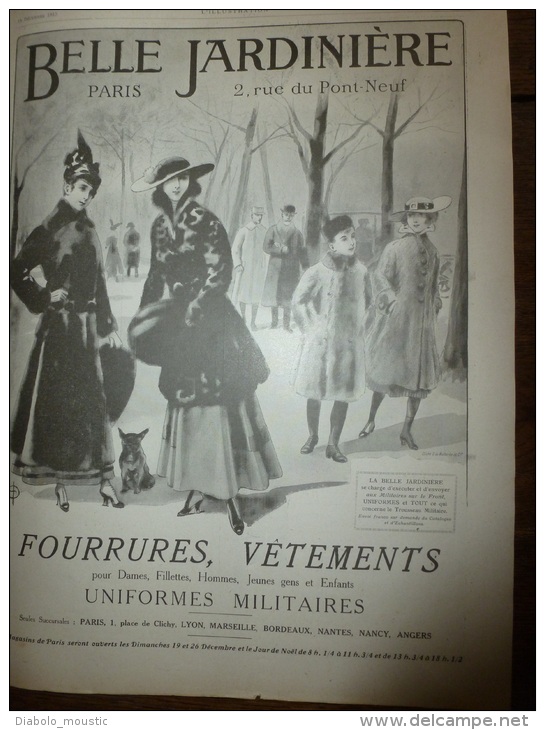 1915    LA BELLE JARDINIERE   Fourrures , Vêtements Et Uniformes Militaires - Vestiario & Tessile