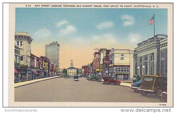 North Carolina Fayetteville Hay Street With Post Office - Fayetteville